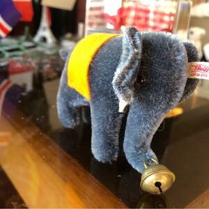 Steiff Miniature Elephant 2007 Blue Mohair